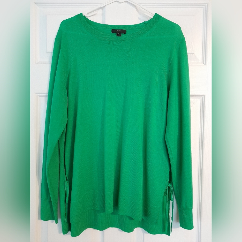 JCrew Women's lightweight sweater XL Emerald green
